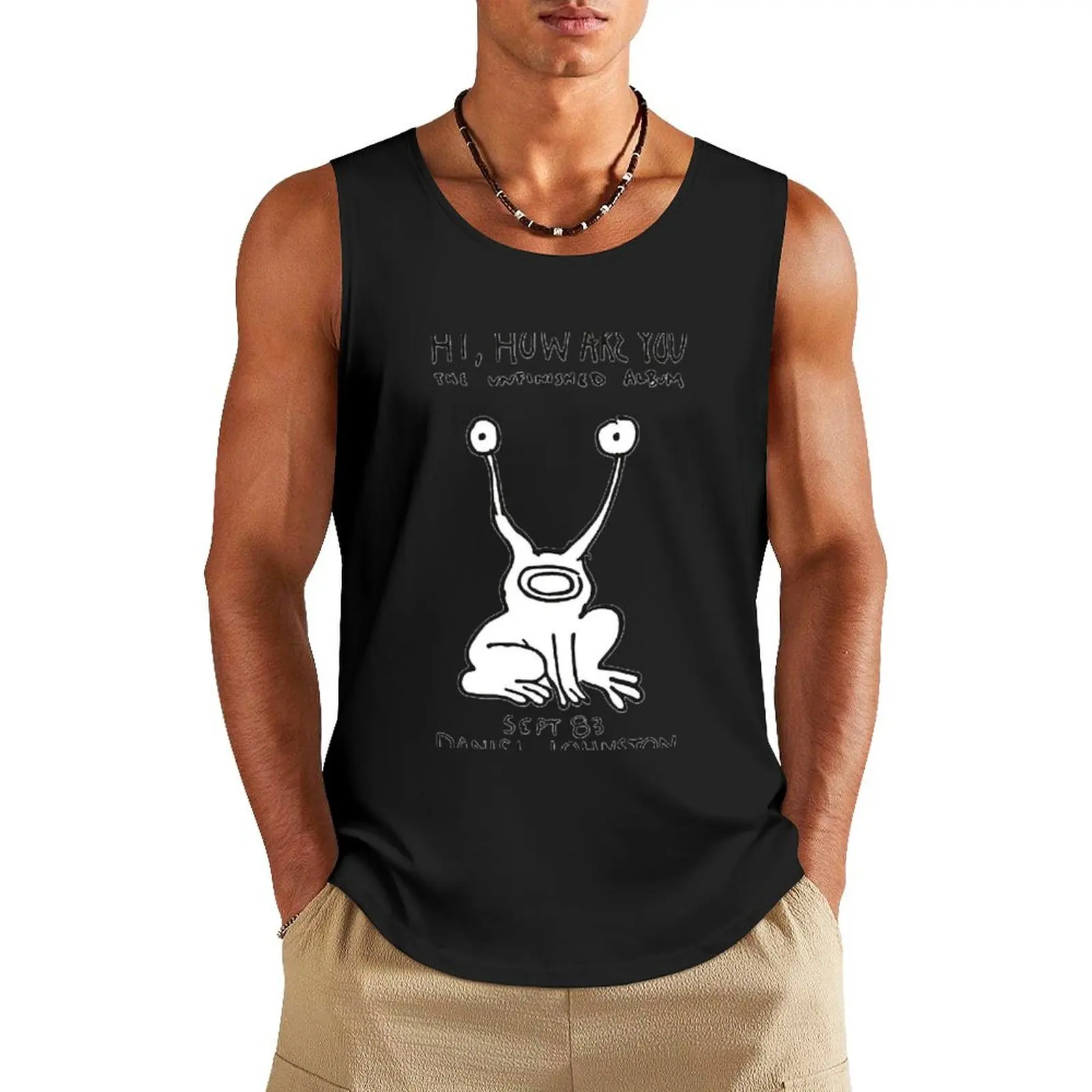 DANIEL Tank Top plain t-shirt gym clothes men Men's summer t-shirt sleeveless shirt man gym