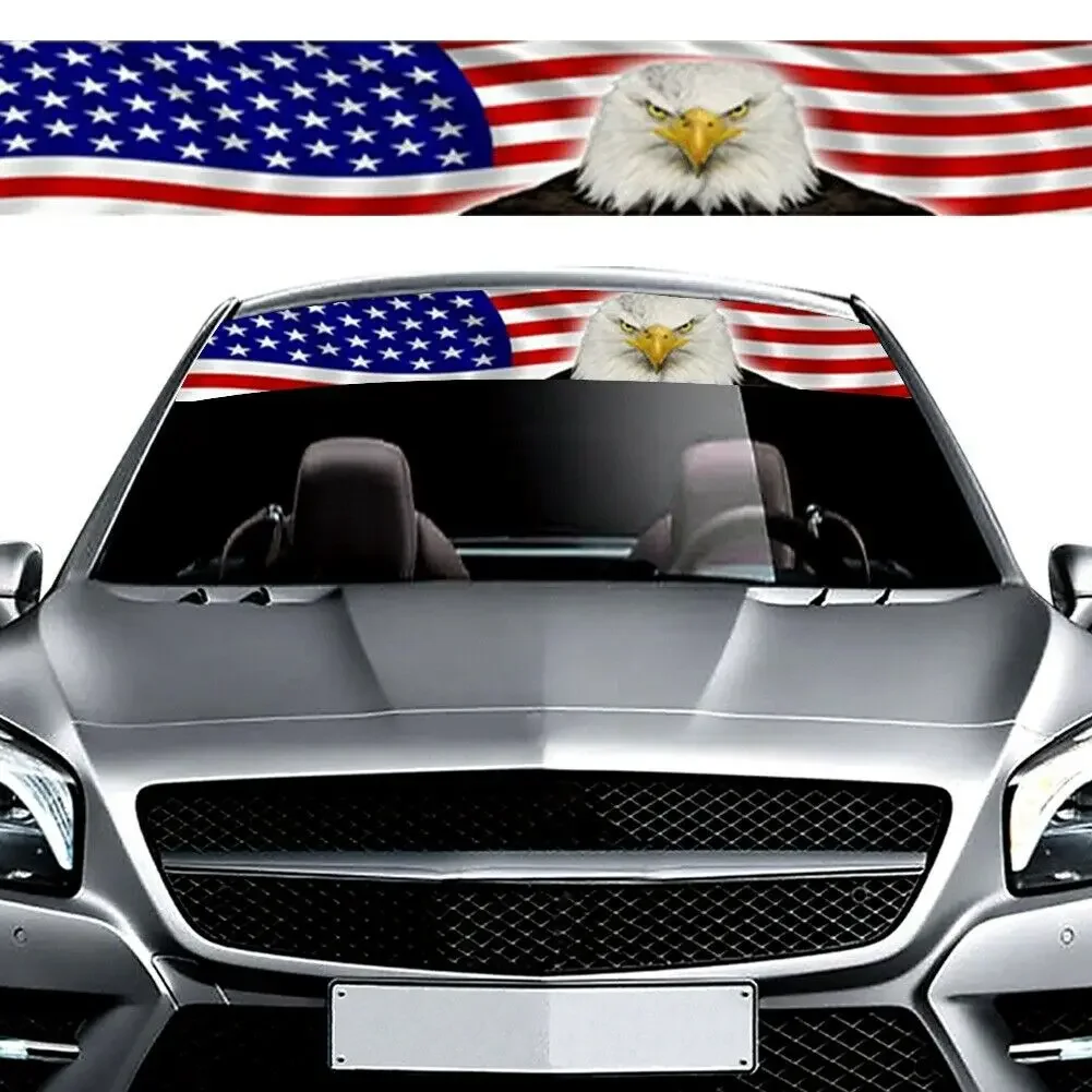 thumbnail image 1 of 1PC Pegatinas de vinilo con efecto 3D de bestia salvaje para parabrisas delantero de coche, pancartas para ventana, protector solar, decoración de automóvil, 1 of 5