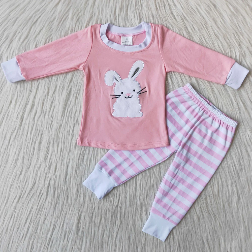Boutique Kids Designer Clothes Boys Easter Rabbit Top Pants Pajamas Sets Fashion Baby Boys Pajamas Children Sleepwear kids clothing set