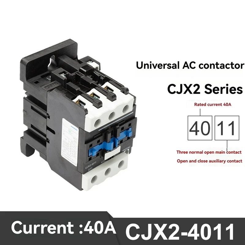A45G-CJX2-4011- Coil 110V AC 110V 40A11 [1 Normally Open And 1 Normally Closed] 2AC Contactor
