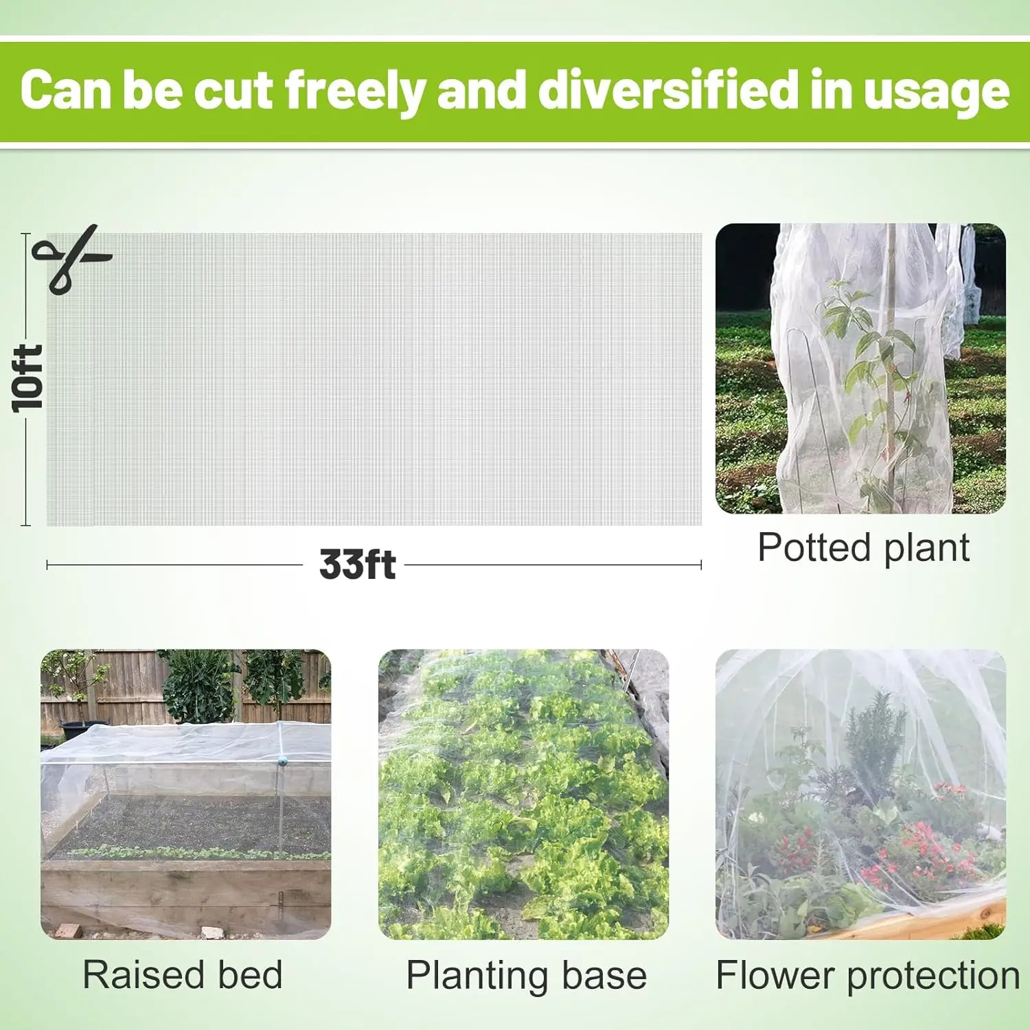 Description Picture 5 of item1PC Garden Insect Protection Net Plant Vegetable Tomato Pepper Fruit Care Cover Bug Greenhouse Pest Control Anti-Bird Insect Net