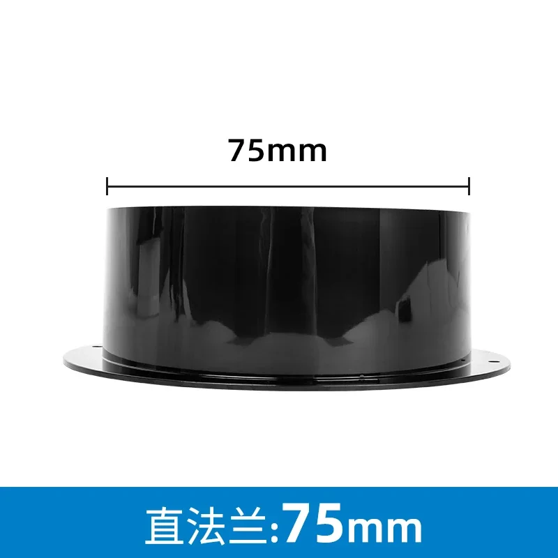 Adjustable ABS Round Pipe Flange Seat for Air Ventilation Systems