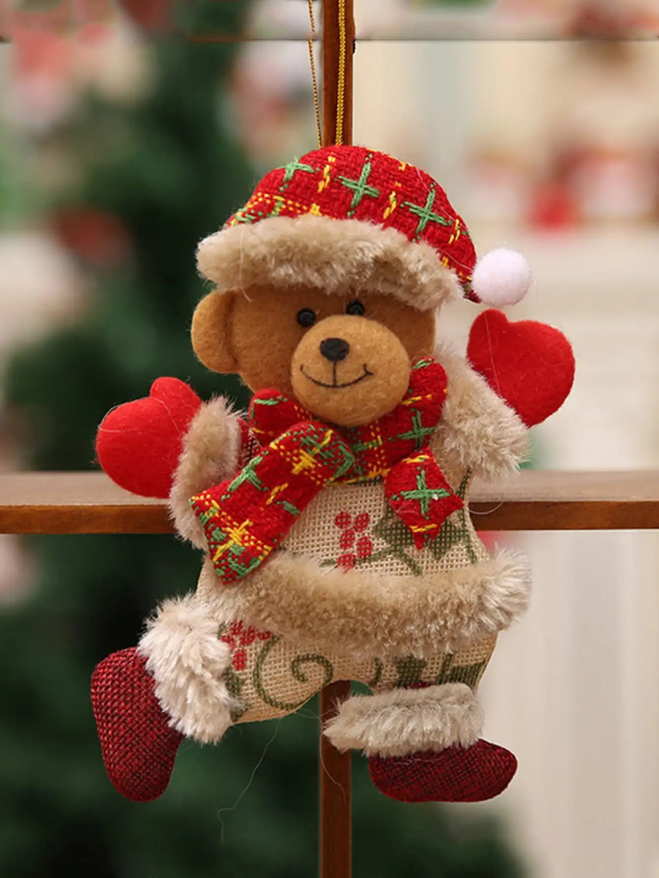 1pc Christmas Cartoon Design Random Hanging Decoration