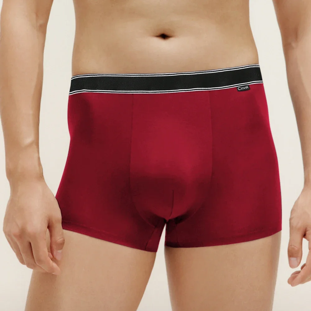 

Men's Underwear Men's Panties Sexy Boxer Cotton Breathable Underpants Solid Color Comfort Thin Boxershort Male Hombre cueca