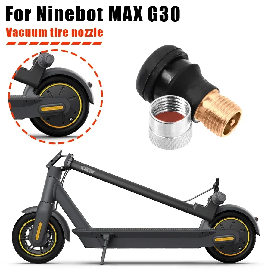 Description Picture 2 of item1/2/4/6/10 PCS Vacuum Tire Nozzle Tubeless Tyre Gas Valve For Ninebot Max G30 G30D for Iconic Brand M365 Pro Pro 2 1S Electric Scooter