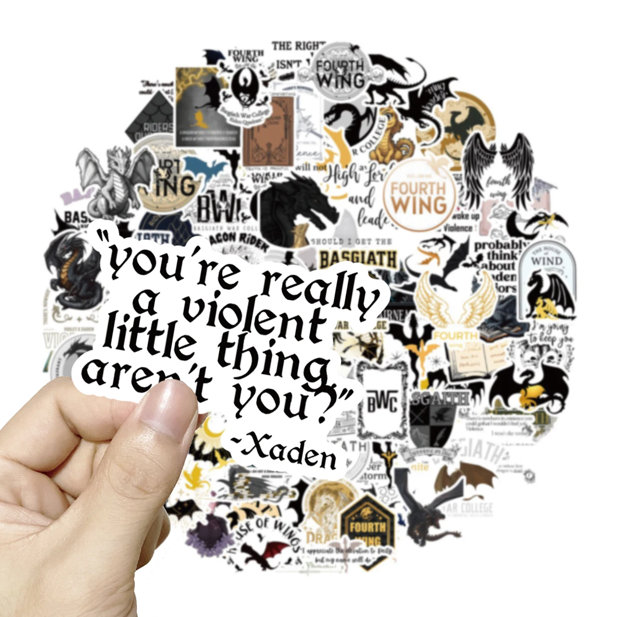 10/50Pcs Fantasy Novel Stickers Quarto Ala Pack Bagaglio Valigia Laptop Skateboard Dragon Stickers Notebook Phone Kid Decal Toy