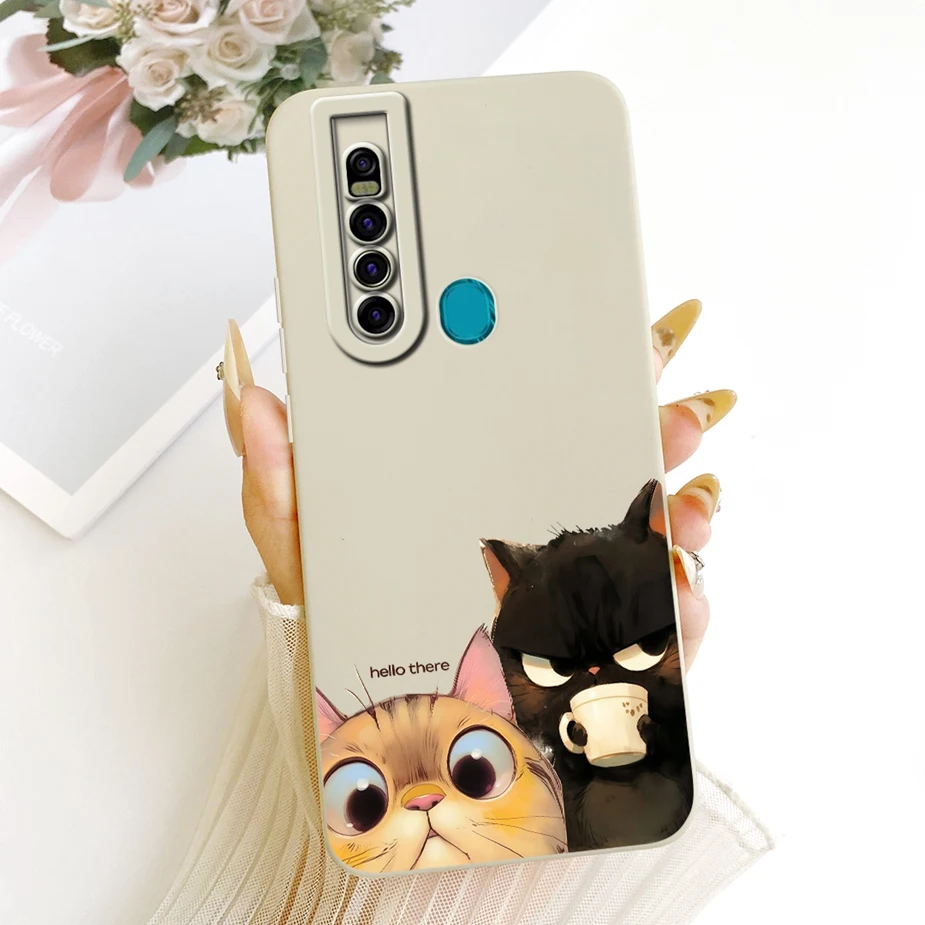 Cute Cat Panda Cartoon Soft Silicone Case Cover