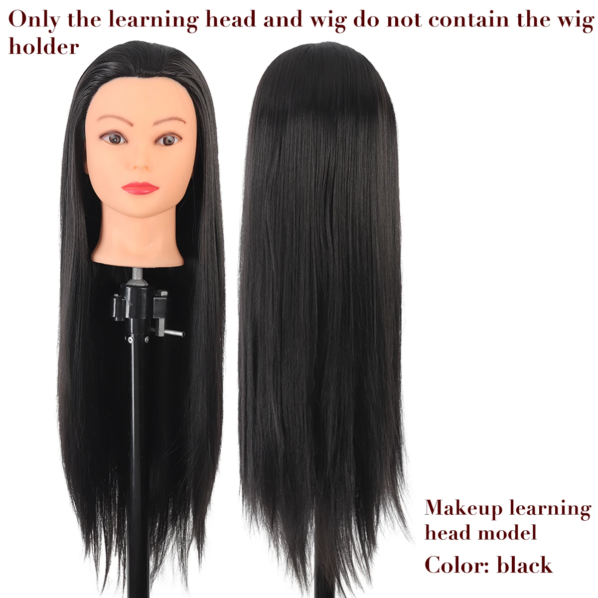 مع وبدون ماكياج عارضة أزياء رئيس التدريب رئيس لتصف...