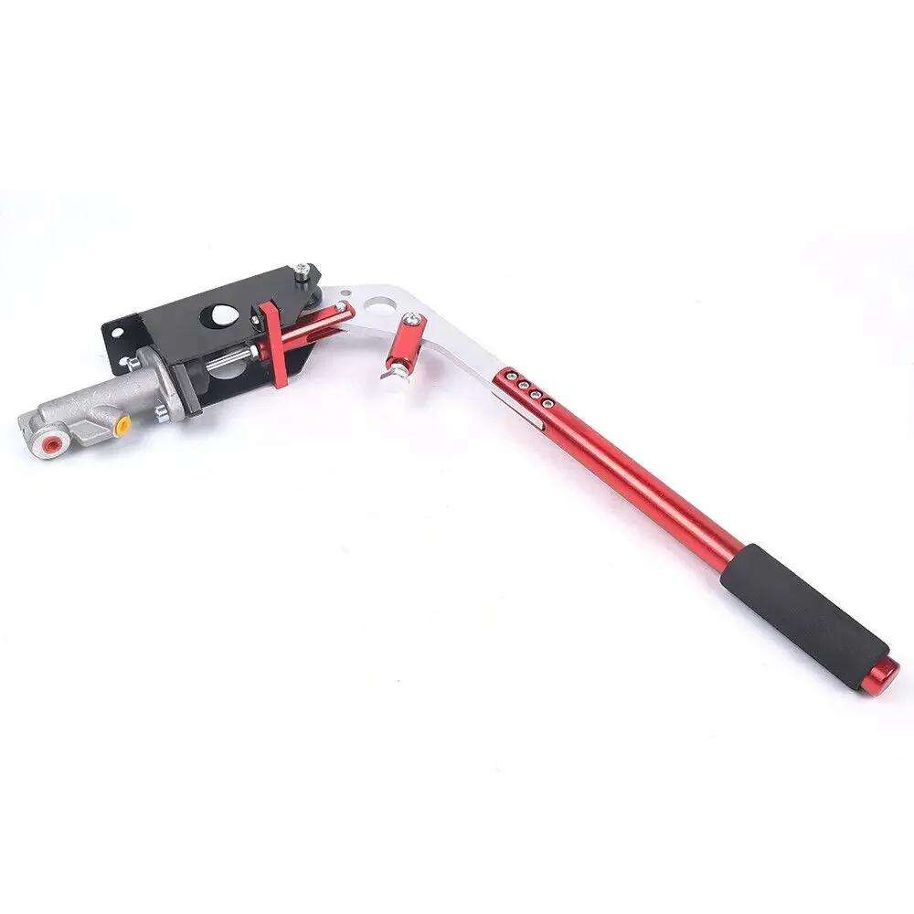 Hydraulische Handbremse, Hall-Sensor mit automatischer Kalibrierung, rutschfester Schwammgriff, vorgebohrte Löcher für Gaming-Driftsimulation (Rot) – Detail 2