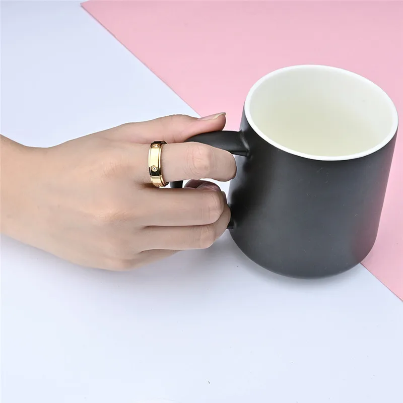 His Hers Couples Wedding Ring Set Women's CZ Spinner Engagement Ring Men's Tungsten Carbide Wedding Band