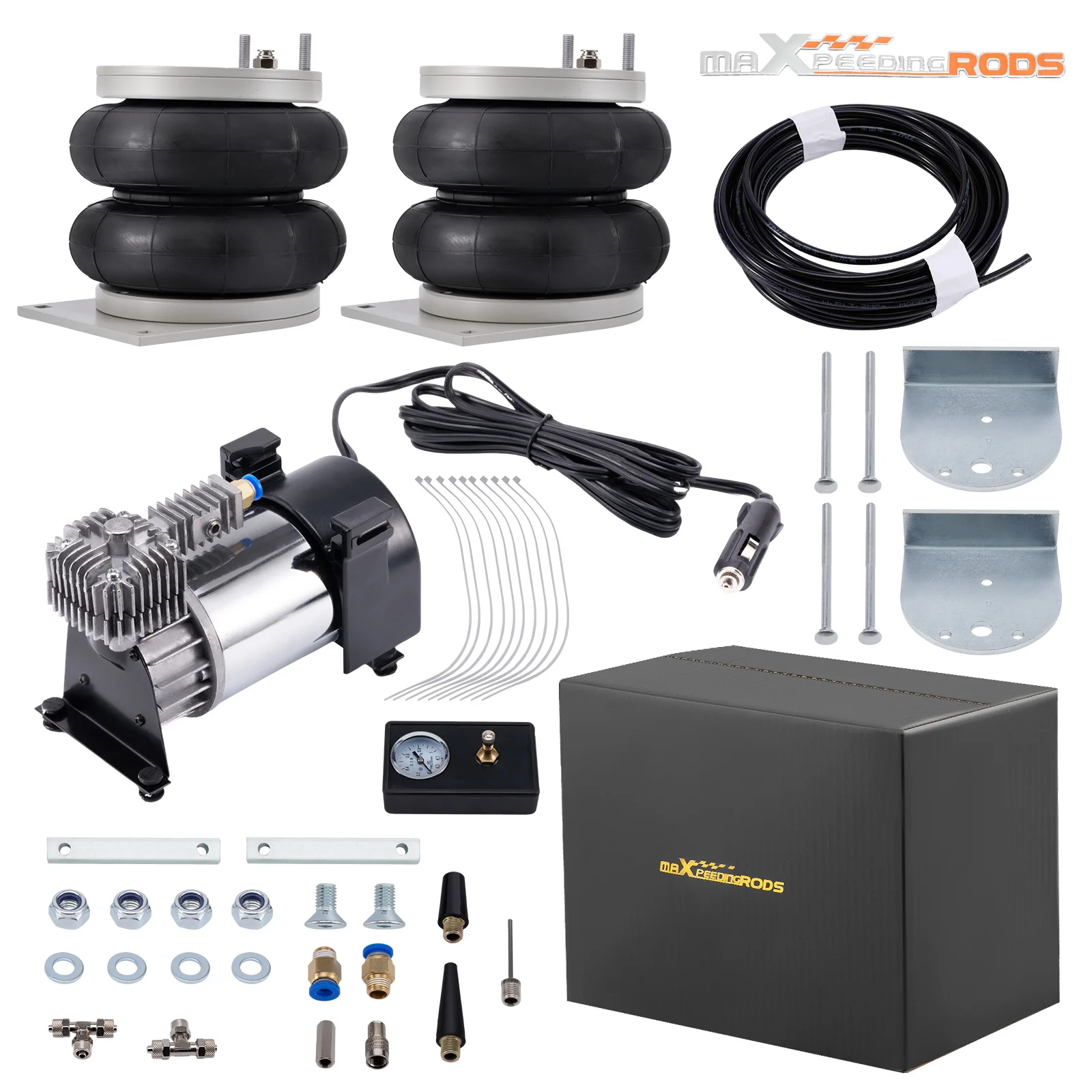 Kit Borsa A Molla Per Sospensioni Pneumatiche + Compressore Per Ammortizzatore A Puntone Per Sospensioni Pneumatiche Renault Master 2010-2024