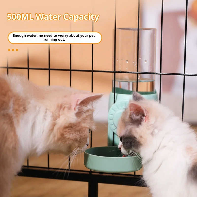 520ML Automatic Water Bottle for Rabbits Dutch Pigs Chinchillas & Hedgehogs Silent Large Capacity Pet Waterer Refill Feature