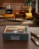 Cigar Humidor,Full Glass Top Cigar Box with Humidifier and Hygrometer,Crushproof Case,Cedar Wood Lining Storage for 20-25 Cigars 6