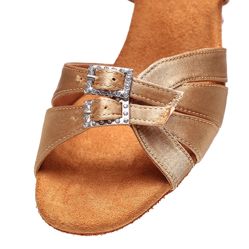 New Women Ballroom Latin Dance Shoes  Tango jazz Salsa Dancing Heeled Shoes girl Hot Soft Adjustable upper bottom dance shoes 6