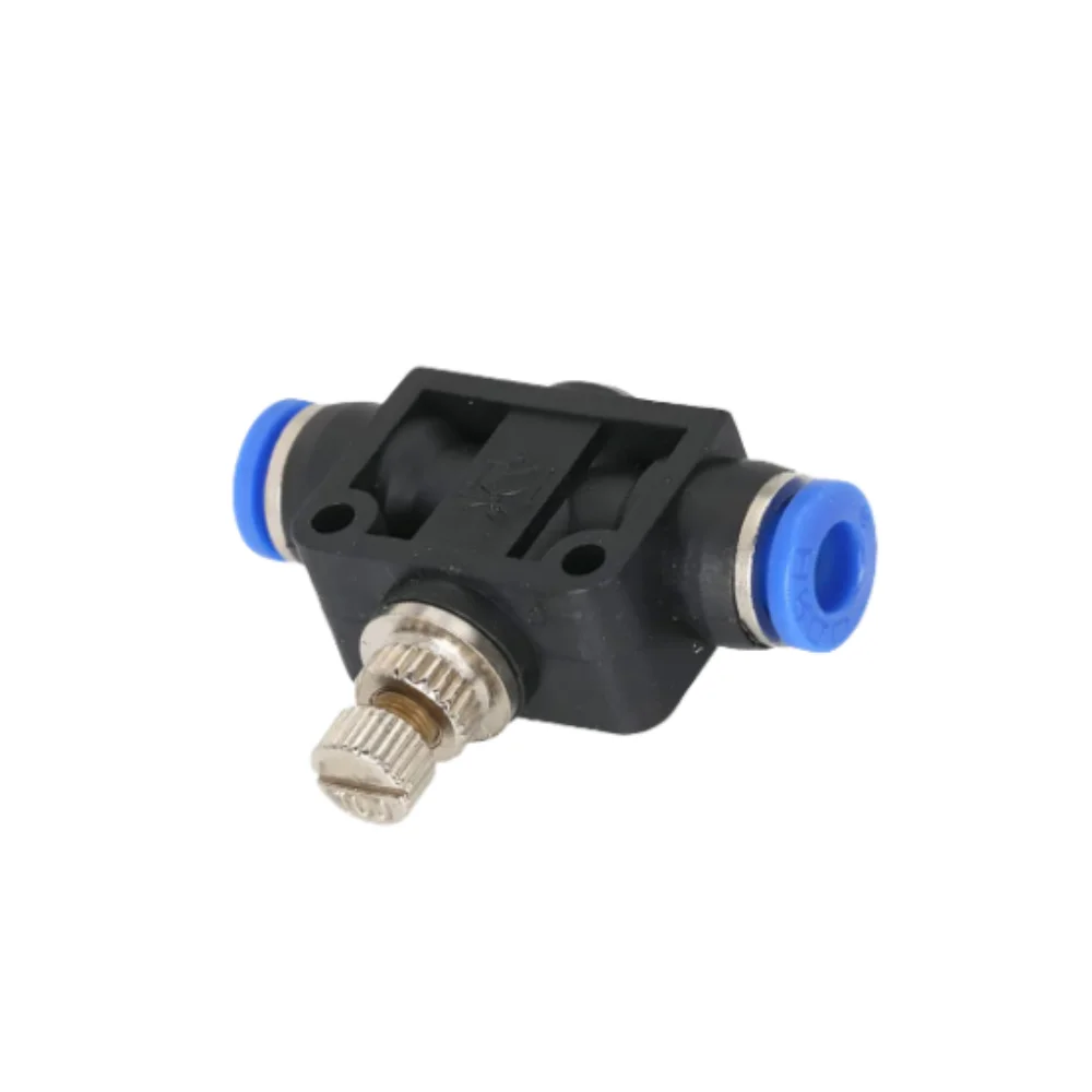 

Air Flow Speed Control Valve Tube Water Hose Pneumatic Push In Fittings 4-12mm Pipe joint