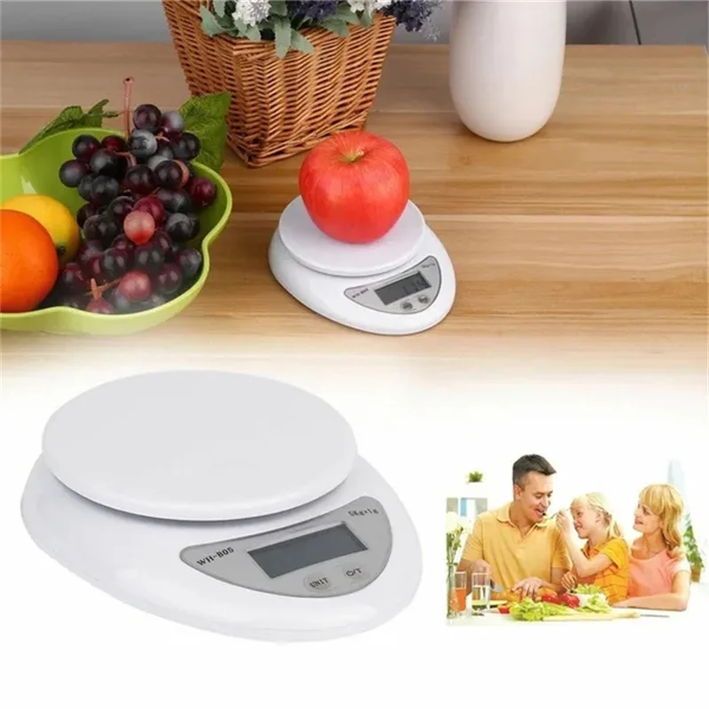 5kg/1g Portable Digital Scale LED Electronic Scales Postal Food Balance Measuring Weight Kitchen LED Electronic Scales