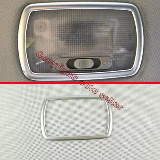 

ABS Pearl Chrome Rear Interior Lights Reading Lights Cover Trim For Honda Civic 2016 2017 Car Accessories Stickers