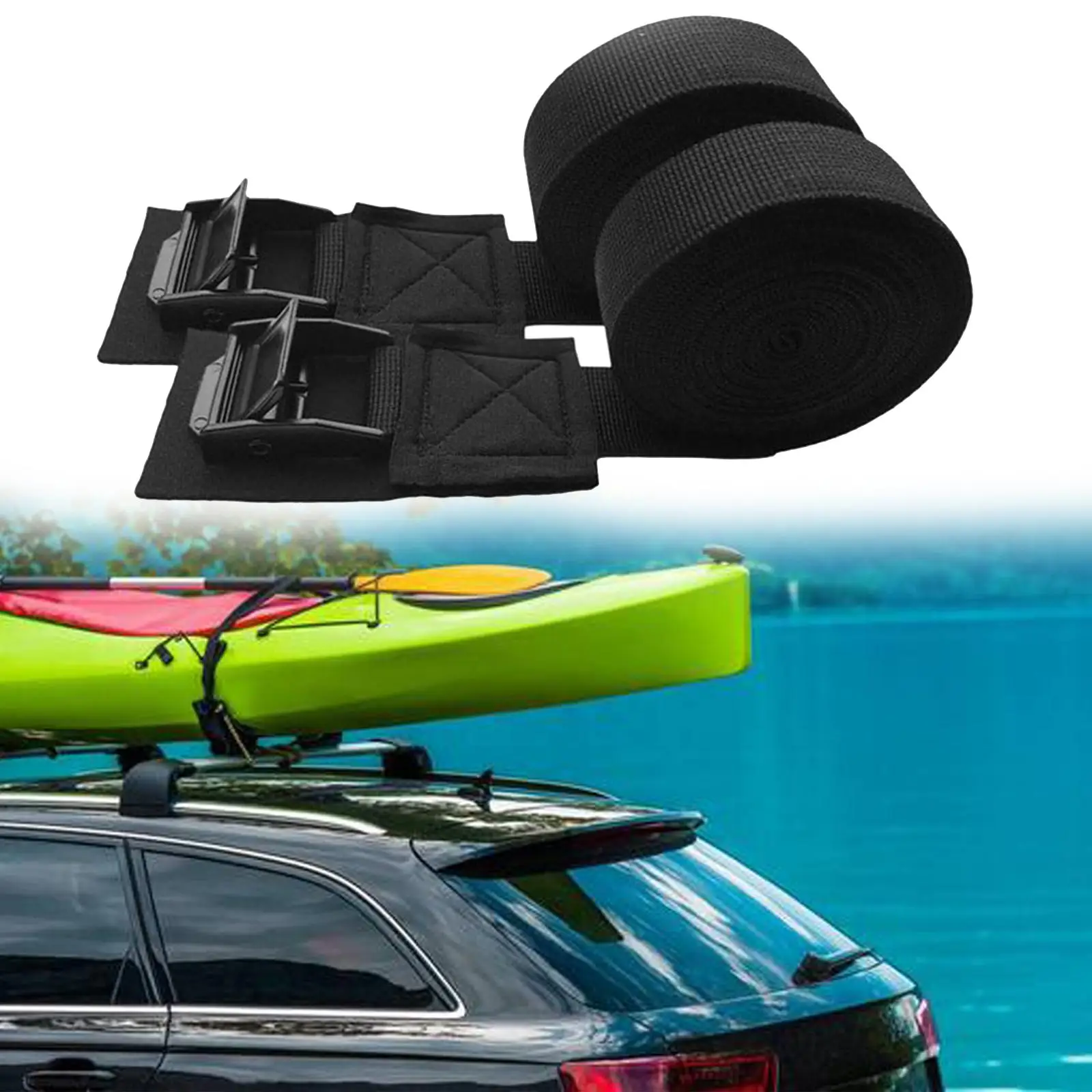 Tie Down Strap,Lashing Strap with cam Lock Buckle,Premium Boat Trailer Tow Strap,Roof Rack Strap for Car,Roof Rack,Surfboards