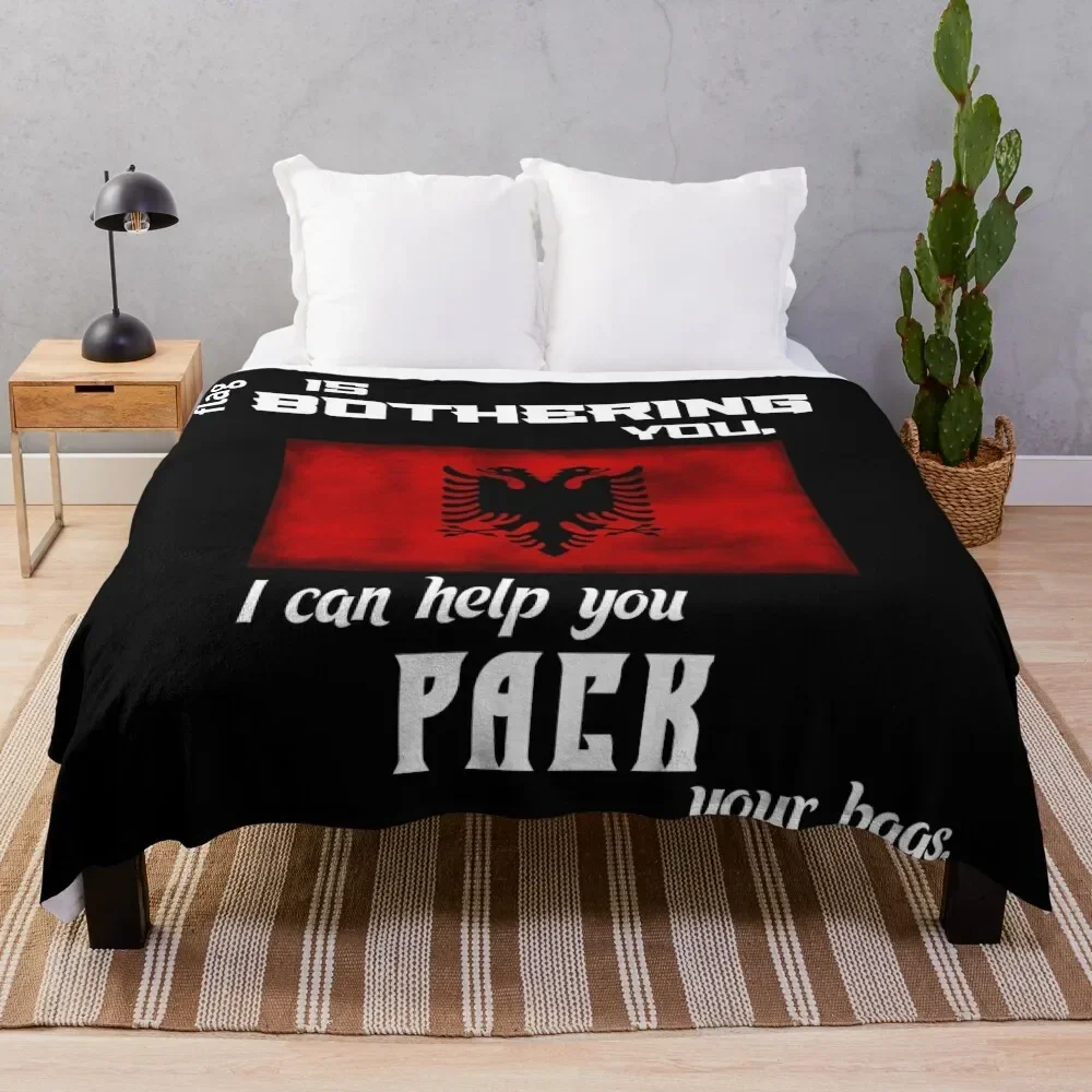 

Albanian flag - pack your bags Throw Blanket Sofa Throw anime Plaid Blankets