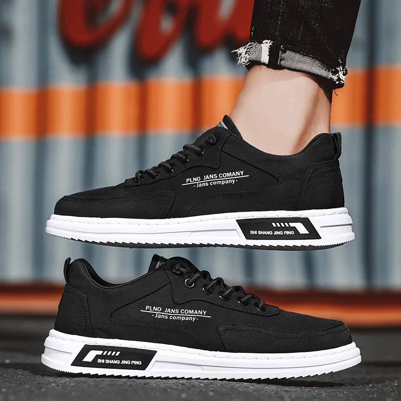 Men's Vulcanized Shoes Flat Non-slip Wear-resistant Breathable Sneakers Classic Fashion Canvas Casual Shoes Brand Shoes for Men - 4