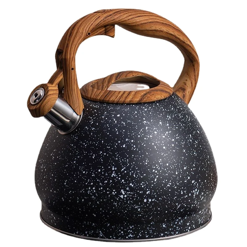 

Large Capacity Water Kettle with Marble Pattern, Stainless Steel Whistling Tea Kettle for Gas Stove & Induction Cooker