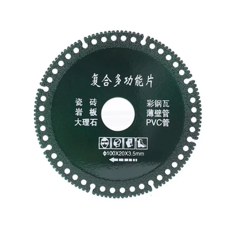 

4Inch 100mm Multipurpose Cutting Blade Grinding Disc All Purpose Cut Off Wheel for Marble Stone Metal Concrete Wood