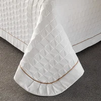 Luxury Bedspread on the bed Euro style bed covers multi-use blanket quilted bed Plaid Linens coverlet Bedspreads bed sheet quilt 6