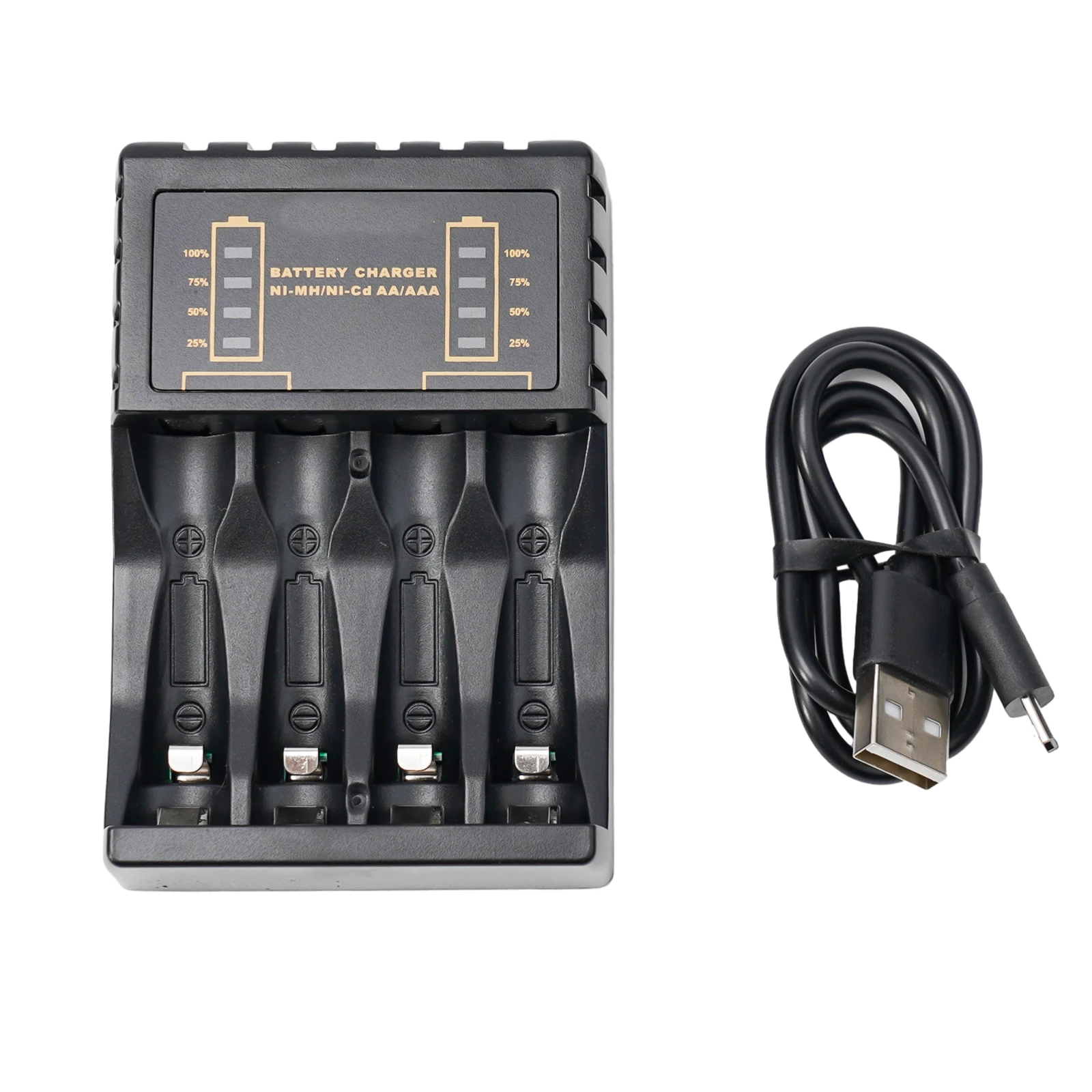 Intelligent Battery Charger 4 Slot For AA AAA DC 5V/2A NI-CD NI-MH Rechargeable Batteries Low Voltage Battery Charger