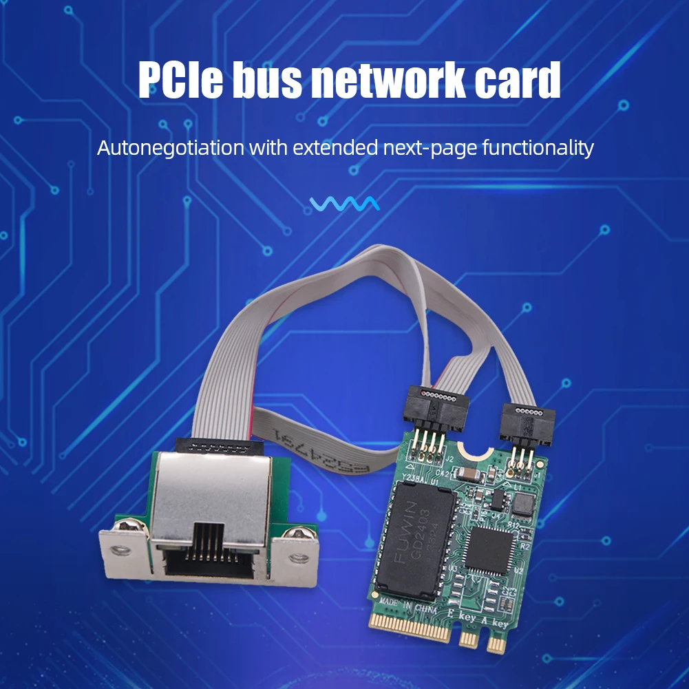 M.2 기가비트 이더넷 네트워크 카드 RTL8125BG 칩 M2 RJ45 네트워크 어댑터 미니 PCIE PCIE 버스 네트워크 카드