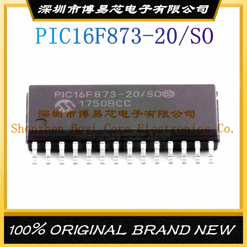 PIC16F873-20/SO Package SOIC-28 New Original Genuine Microcontroller IC Chip (MCU/MPU/SOC) si9926cdy t1 ge3 package soic 8