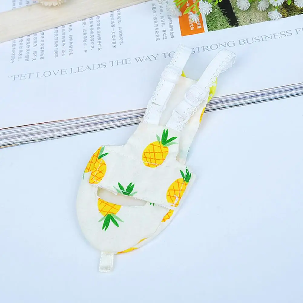 Bird Accessories Beautiful Bowknot Parrot Costume Elastic Shoulder Strap Parrot Costume Soft Diapers Fastener Tape Bird