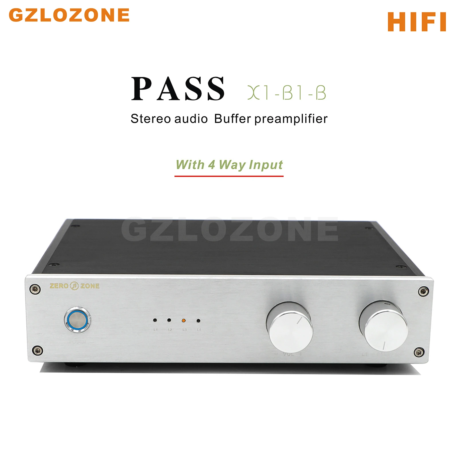 ZEROZONEHIFIPASSX1B1BBufferpreamplifierStereoaudiopreampWith