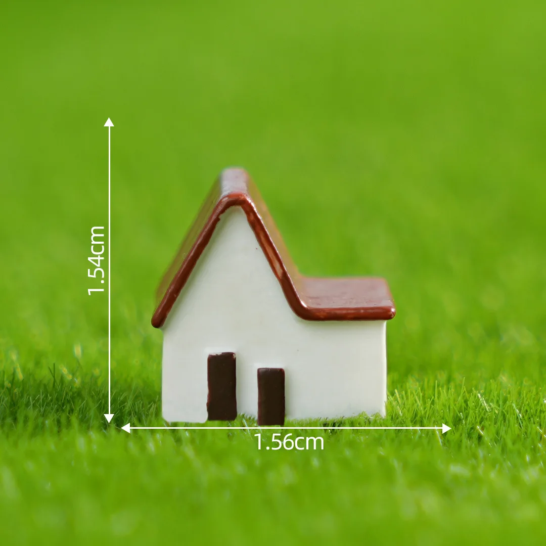 ตัวเลือกสินค้า 10 PC Church House Miniature Fairy Garden บ้านตกแต่งบ้าน MINI CRAFT Micro ภูมิทัศน์ตกแต่ง DIY อุปกรณ์เสริม