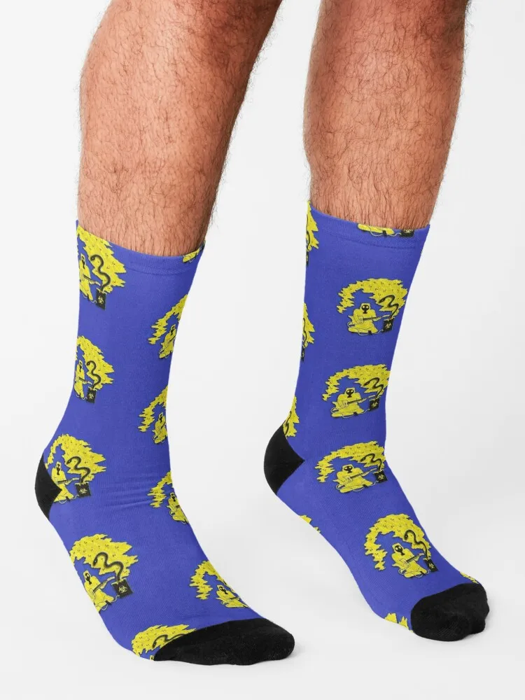 King Gizzard Flying Microtonal Banana Album Cover Merch Socks Woman socks Socks set Stockings man Women's socks high