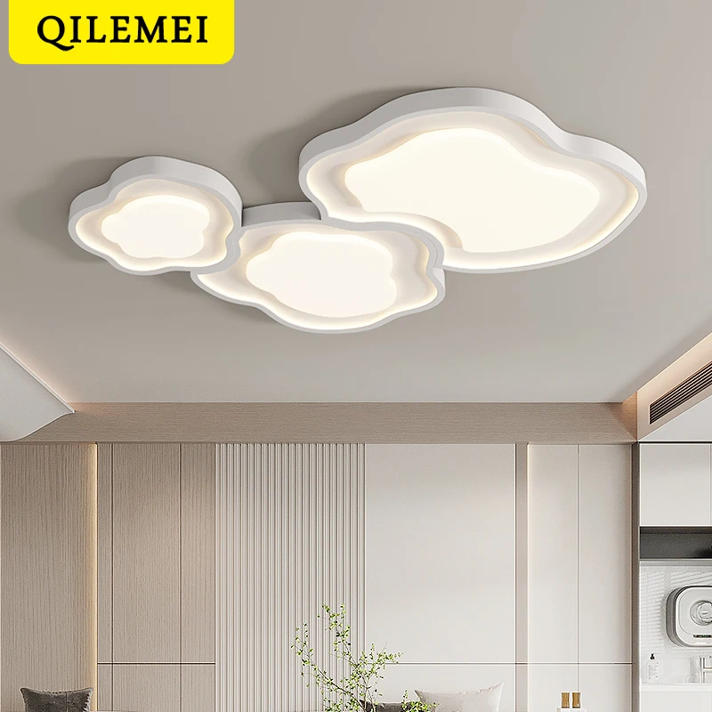 

Modern LED Ceiling Light Living Room Study Bedroom Lighting Luminaria Cloud Ceiling Lamp Intelligent Eye Protection Fixtures