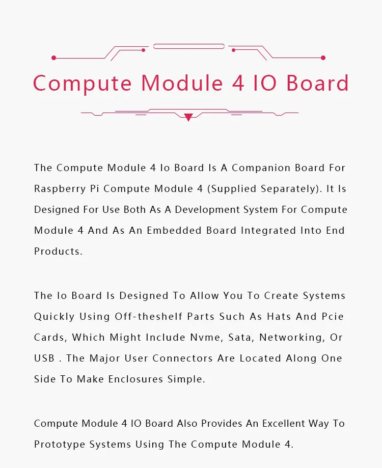 Raspberry Pi CM4104000 CM4104008 CM4104016 CM4104032 CM4004000 CM4004008 CM40040