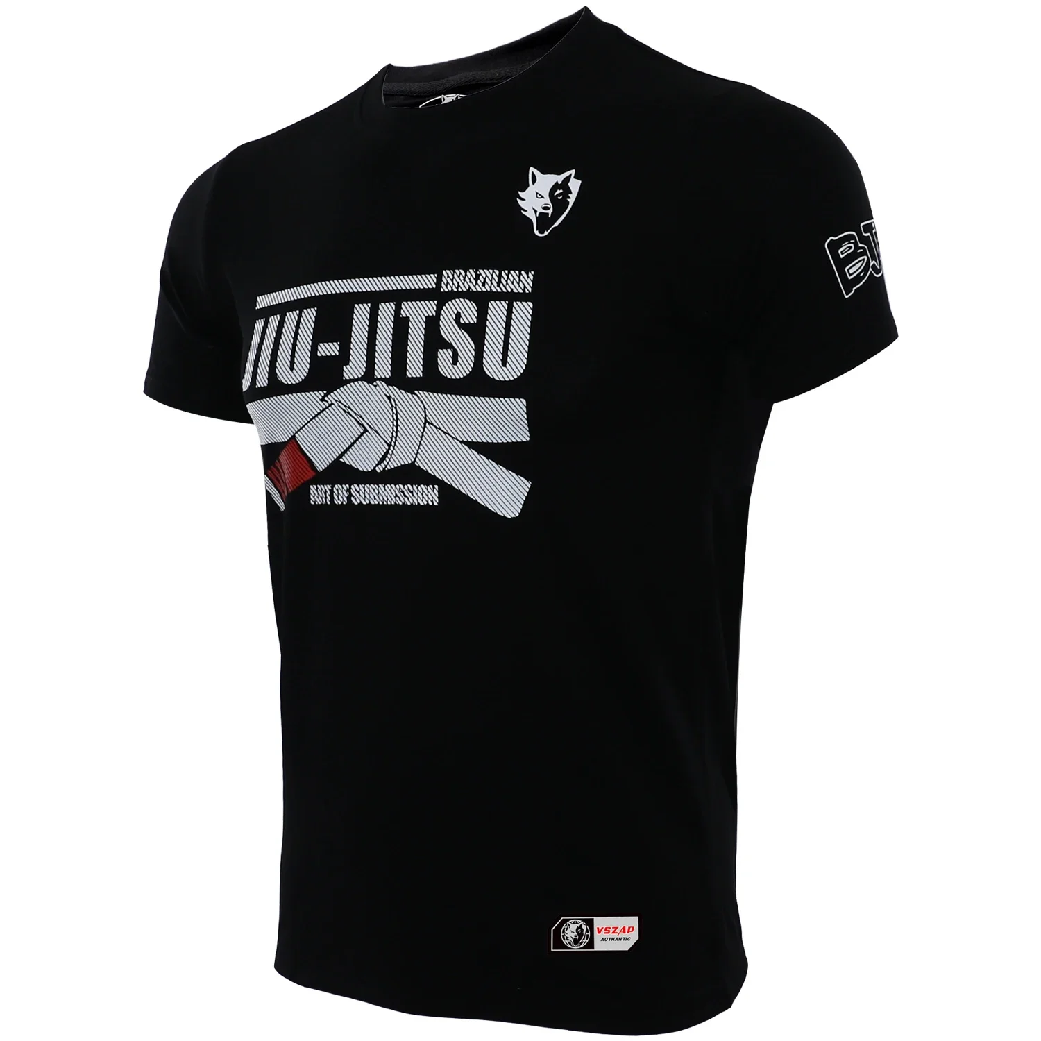 VSZAP MMA Boxing Fighting Training Muay Thai Pure Cotton Breathable Sports T-shirt Gym Judo Short Sleeve