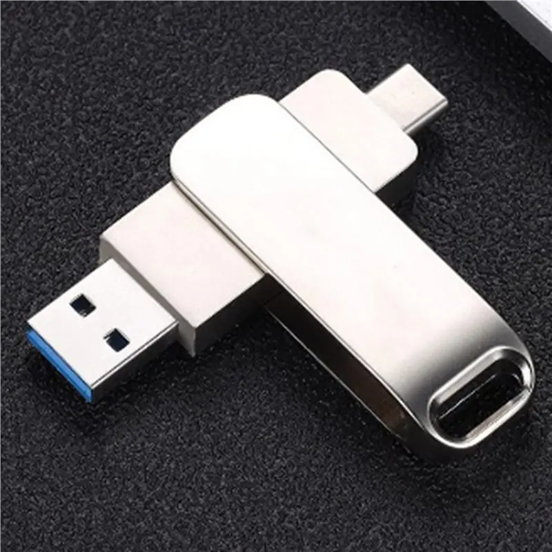 AM-2X TYPE-C 금속 펜 드라이브 128GB 방수 USB 플래시 드라이브 128GB 메모리 스틱 비즈니스 선물 U 디스크