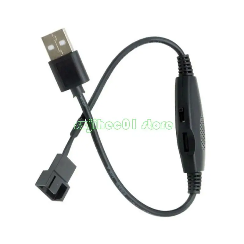 QX2A USB 4PIN PWM 5V 12V 라인 USB 소매 PC 팬 전력 어댑터 커넥터