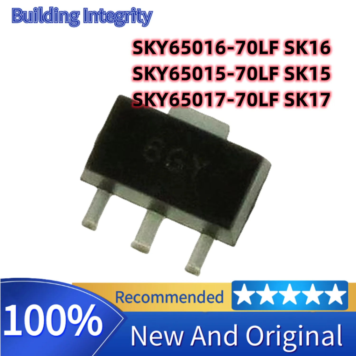 5 Pezzi Sky65015-70Lf Sk15 Sky65016-70Lf Sk16 Sky65017-70Lf Sk17 Sot89 Ingap Amplificatore Cascadable Lf-6 Ghz