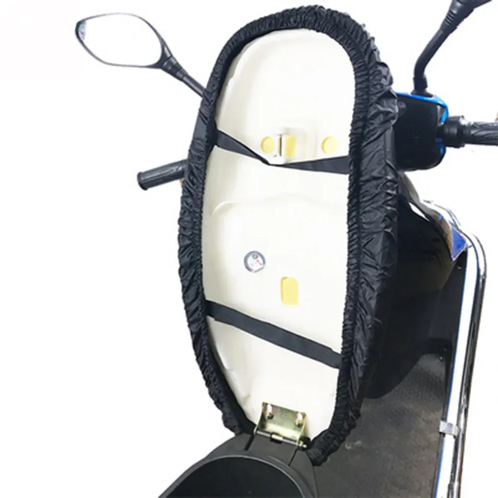 Motorcycle Rain Seat Cover Flexible Waterproof Saddle Cover Black Oxford Cloth Sun Sown Protect Motorcycle Accessories