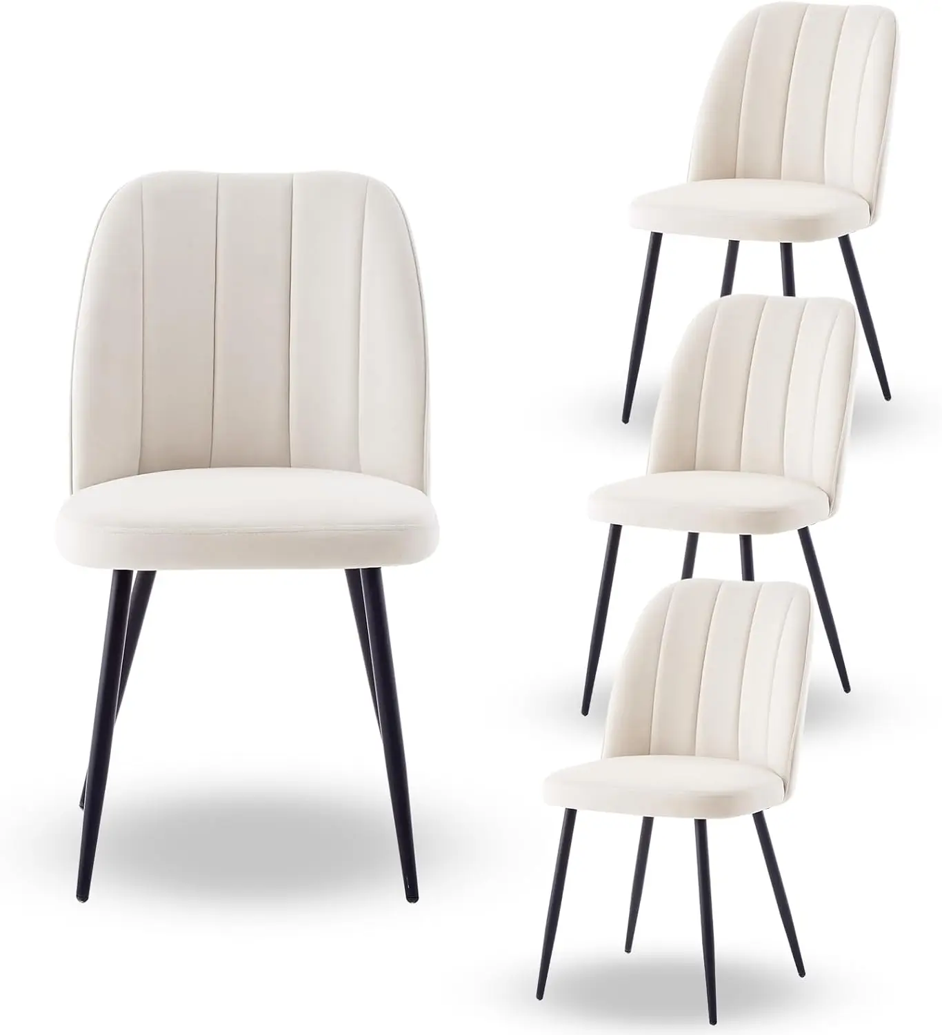Cream Whte Velvet 4