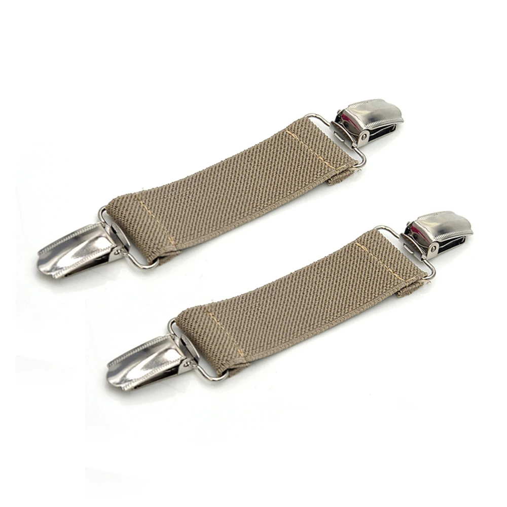 2Pcs Sweater Fixed Clip Clasps Solid Color Anti-Skid Bed Sheet Buckle Sofa Cushion Gloves Clips Elastic Clips