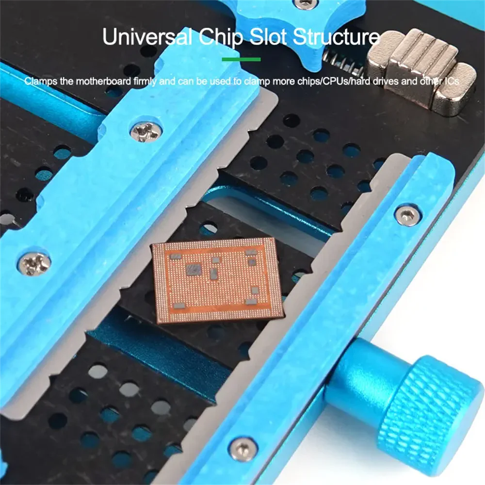 RELIFE RL-605 Pro Universal Chip Slot Motherboard Fixture for Macbook Laptop Motherboard Repair Chip Removal Glue Fixed Tool