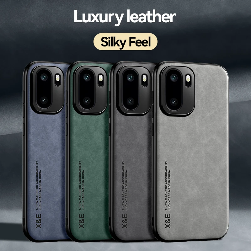 Premium Soft Touch Sheepskin Leather Shockproof Case with Heavy Duty Bumper Protection