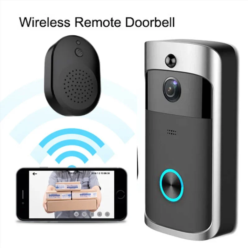 Wifi Doorbell Camera Smart Home Video Intercom Door Bell Video Call for Apartments IR Alarm Wireless Security Camera Doorbell