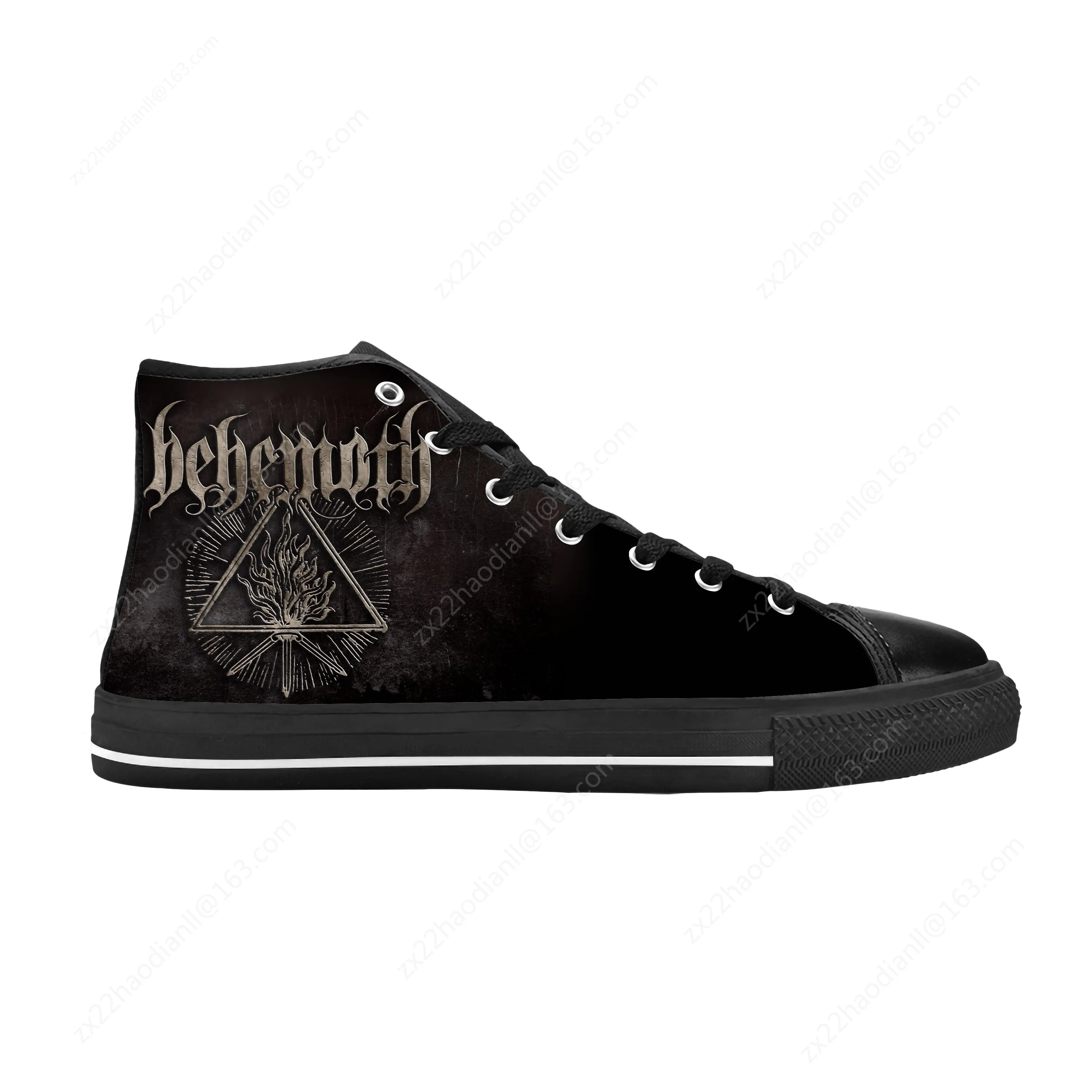 Behemoths Black Metal Rock Band Music Singer Cool Casual Cloth Shoes High Top Comfortable Breathable 3D Print Men Women Sneakers