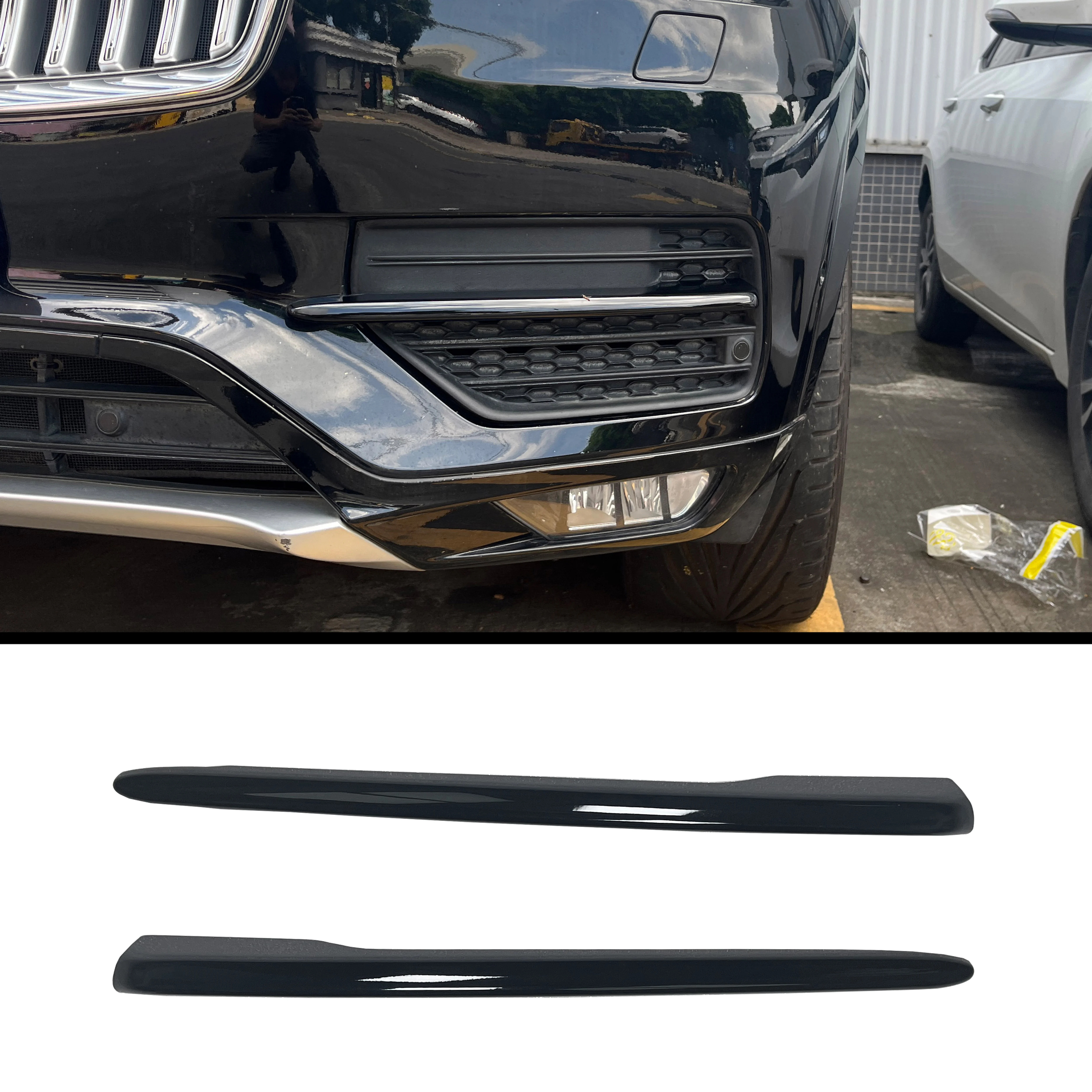 Front Bumper For 2015 to VOLVO XC90 Convert silver to black DIY upgrade vehicle Car modification