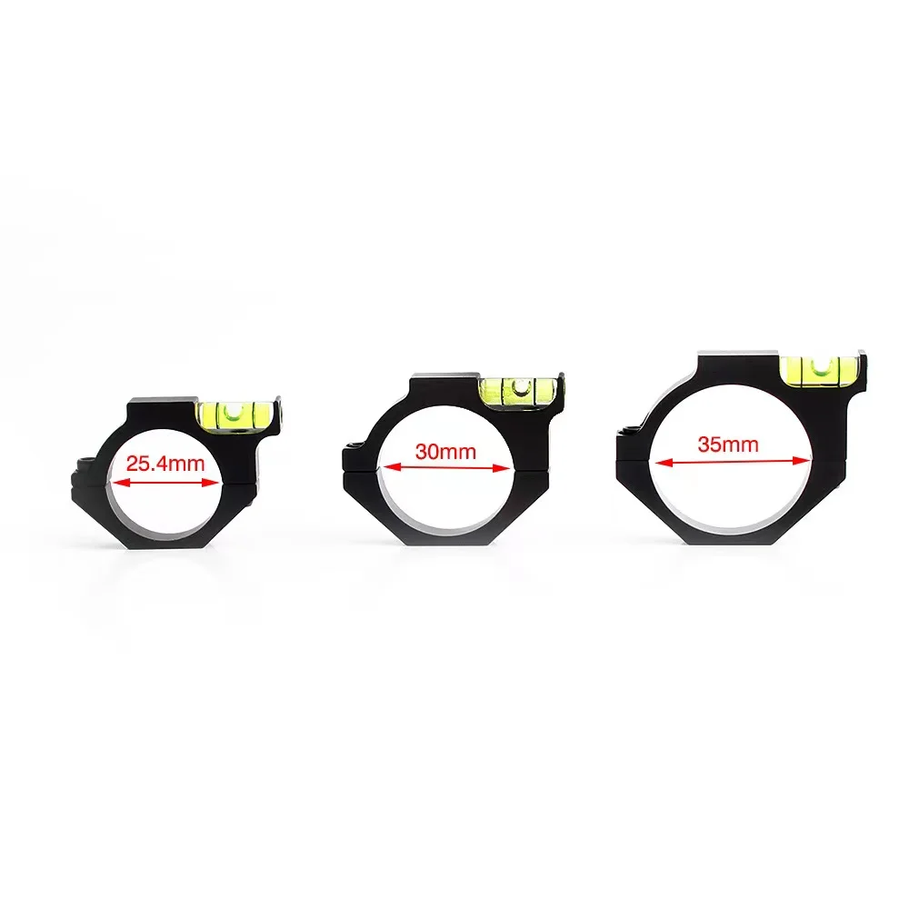 Aluminum Alloy Bubble Level For Rifle Scope – Mounts On 25.4mm / 1" Ring, Black Matte Finish