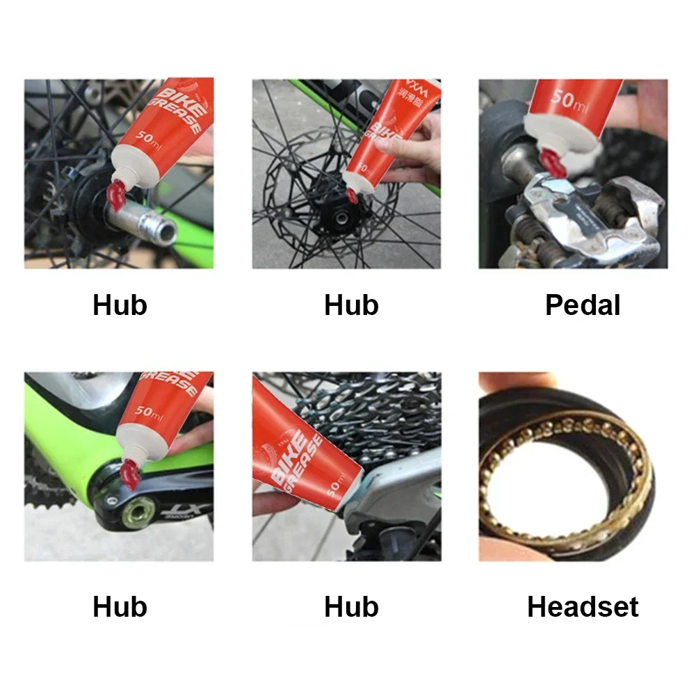 1pc 50ml Bicycle Special Lubricant MTB Bike Maintenance Cream For Hub Bottom Bracket Headset Fork Flywheel Ball Bearing Grease